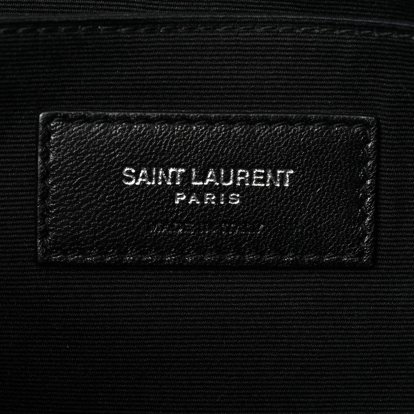 Linen Canvas Rive Gauche Zipped Pouch Black
