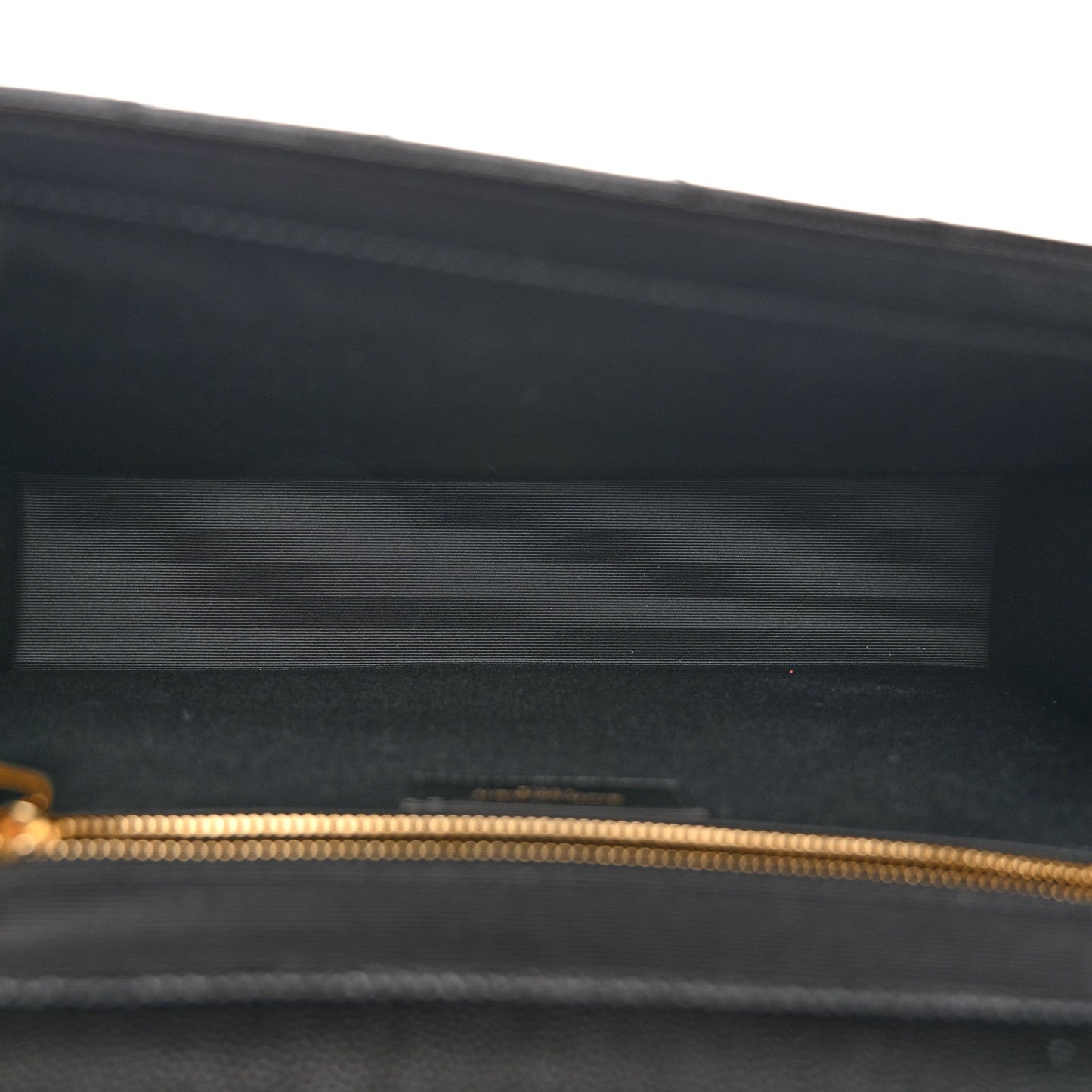 Grain De Poudre Matelasse Chevron Large Monogram Satchel Black
