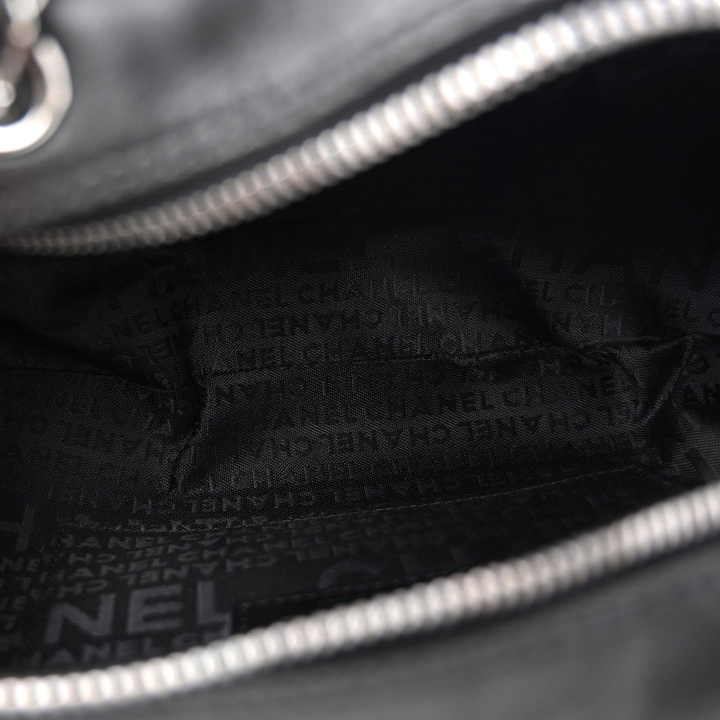 Lambskin Lax Small Tassel Shoulder Bag Black