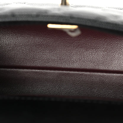 Caviar Quilted Extra Mini Coco Handle Flap Black