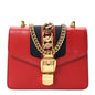 Calfskin Mini Sylvie Chain Shoulder Bag Hibiscus Red