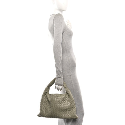 Calfskin Intrecciato Small Hop Travertine