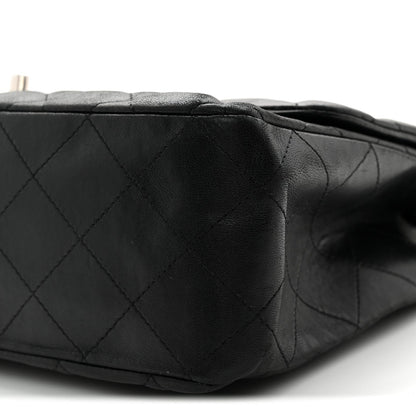 Lambskin Quilted Jumbo Single Flap Black