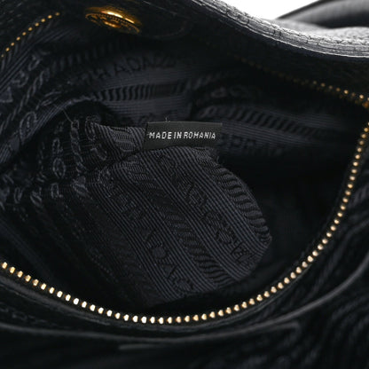Vitello Daino Tote Black