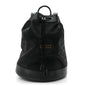 Econyl Nylon Monogram Off The Grid Drawstring Bucket Backpack Black
