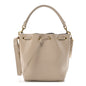 Calfskin Medium Emmanuelle Bucket Bag Nude Powder