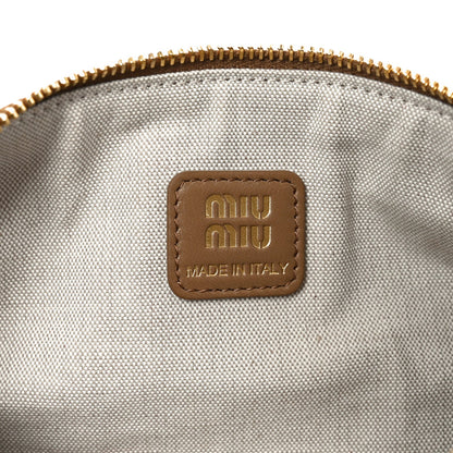 Suede Pouch Olive Green