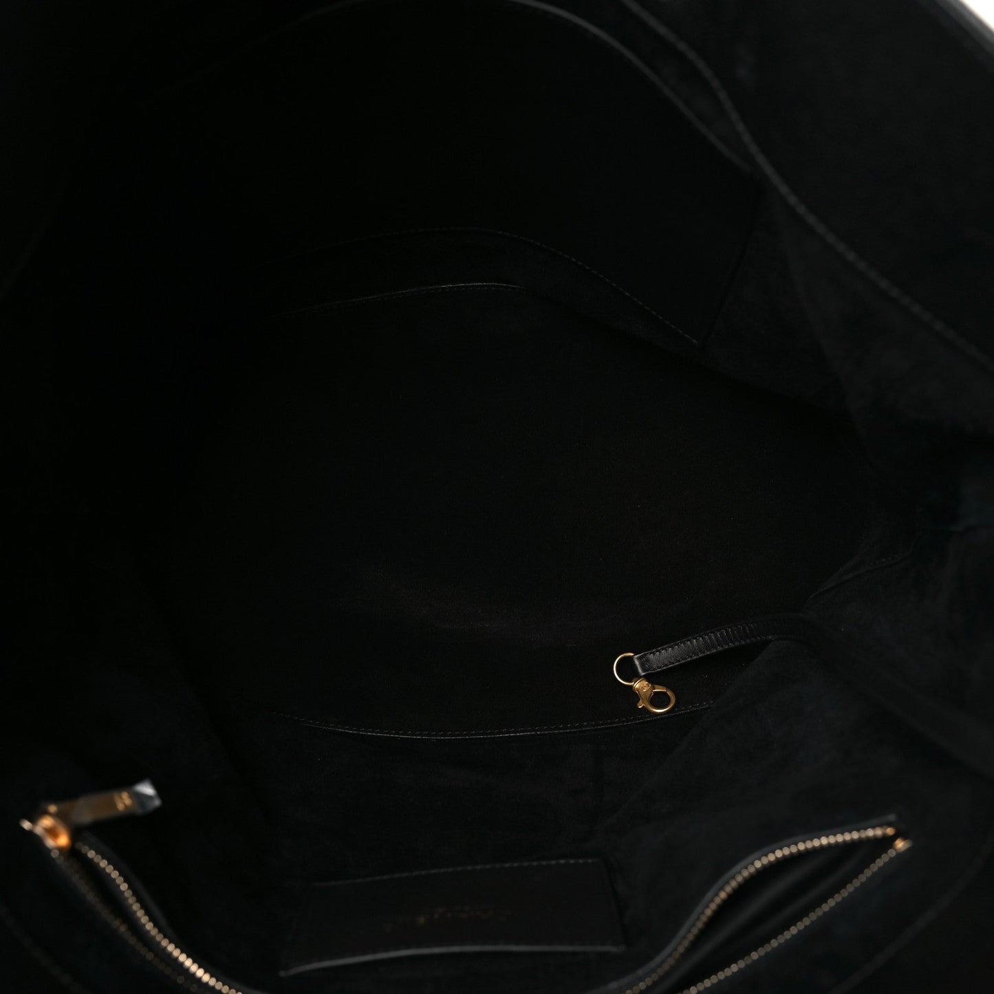 Shiny Caviar Stitched Softly Quilted Tote Black