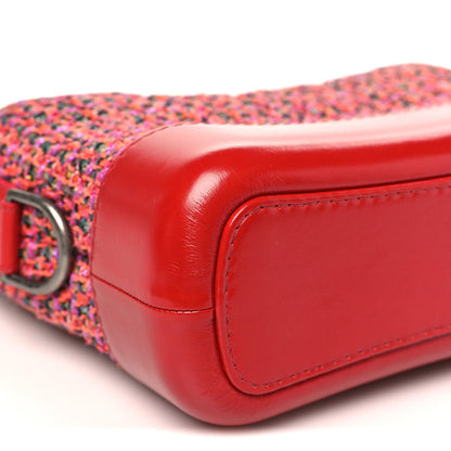 Tweed Calfskin Small Gabrielle Hobo Red Multicolor