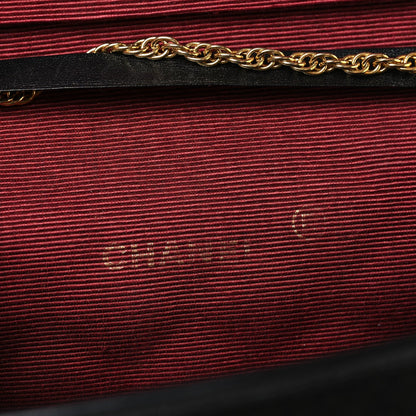Jersey Quilted Mini Square Flap Black