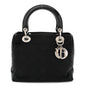 Nylon Cannage Medium Lady Dior Black