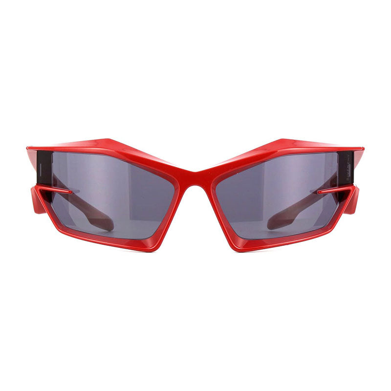 Givenchy Sunglasses Geometric Full Rim, White Frame and Smoke Mirror Lens GV40049U21C