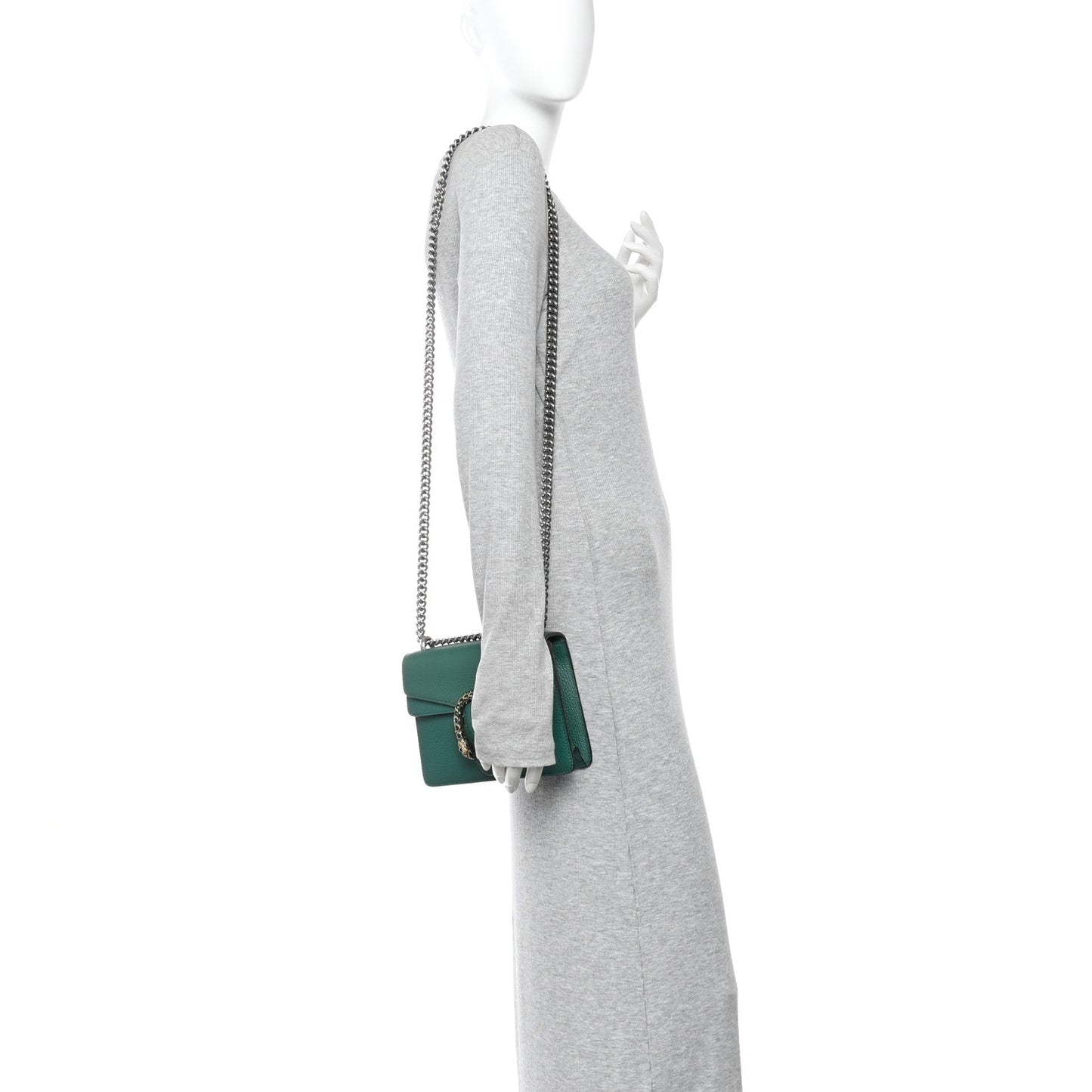 Calfskin Mini Dionysus Shoulder Bag Emerald
