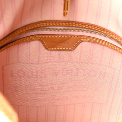 Damier Azur Neo Neverfull MM Rose Ballerine