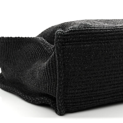 Raffia Medium G Tote Black