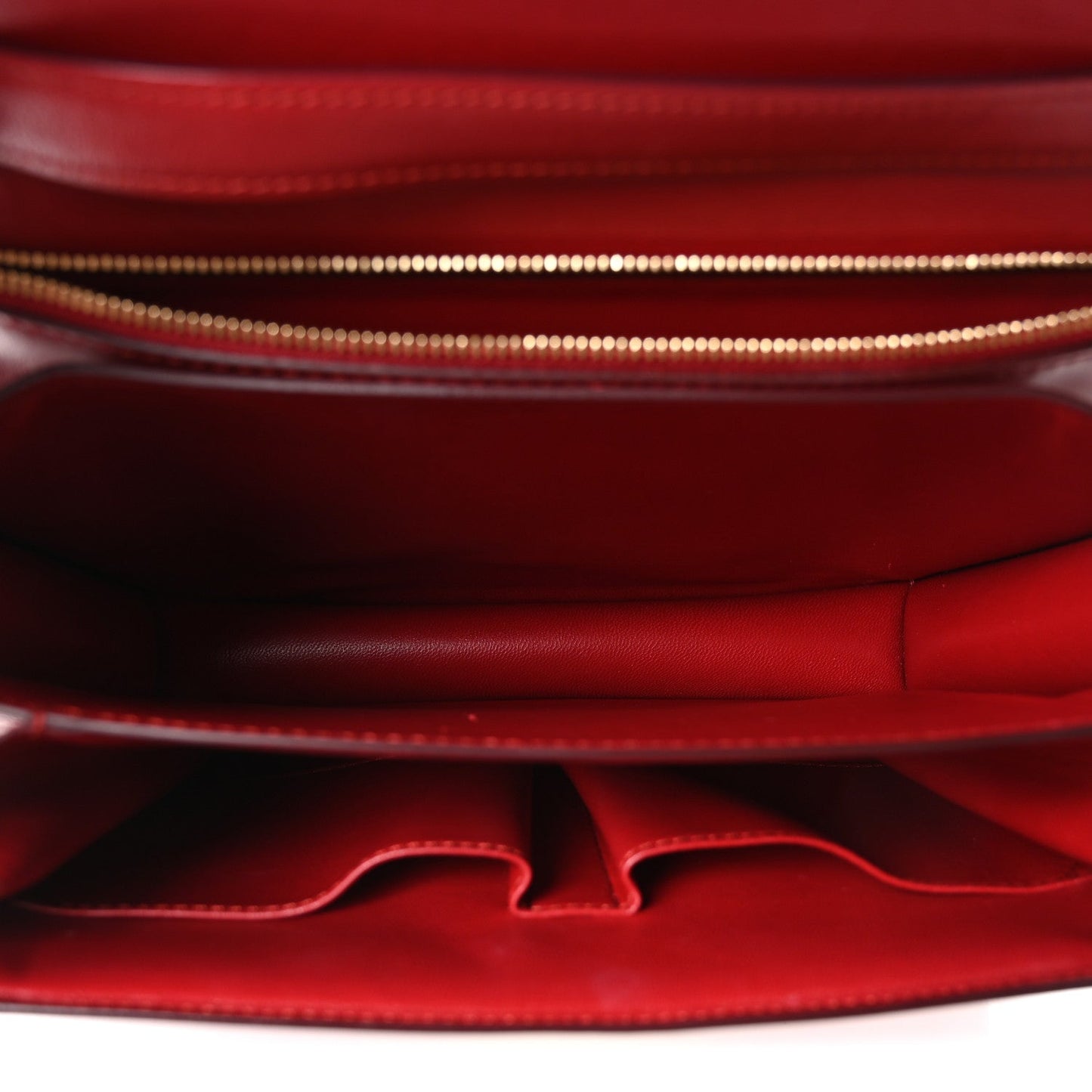Box Calfskin Medium Classic Box Flap Bag Red