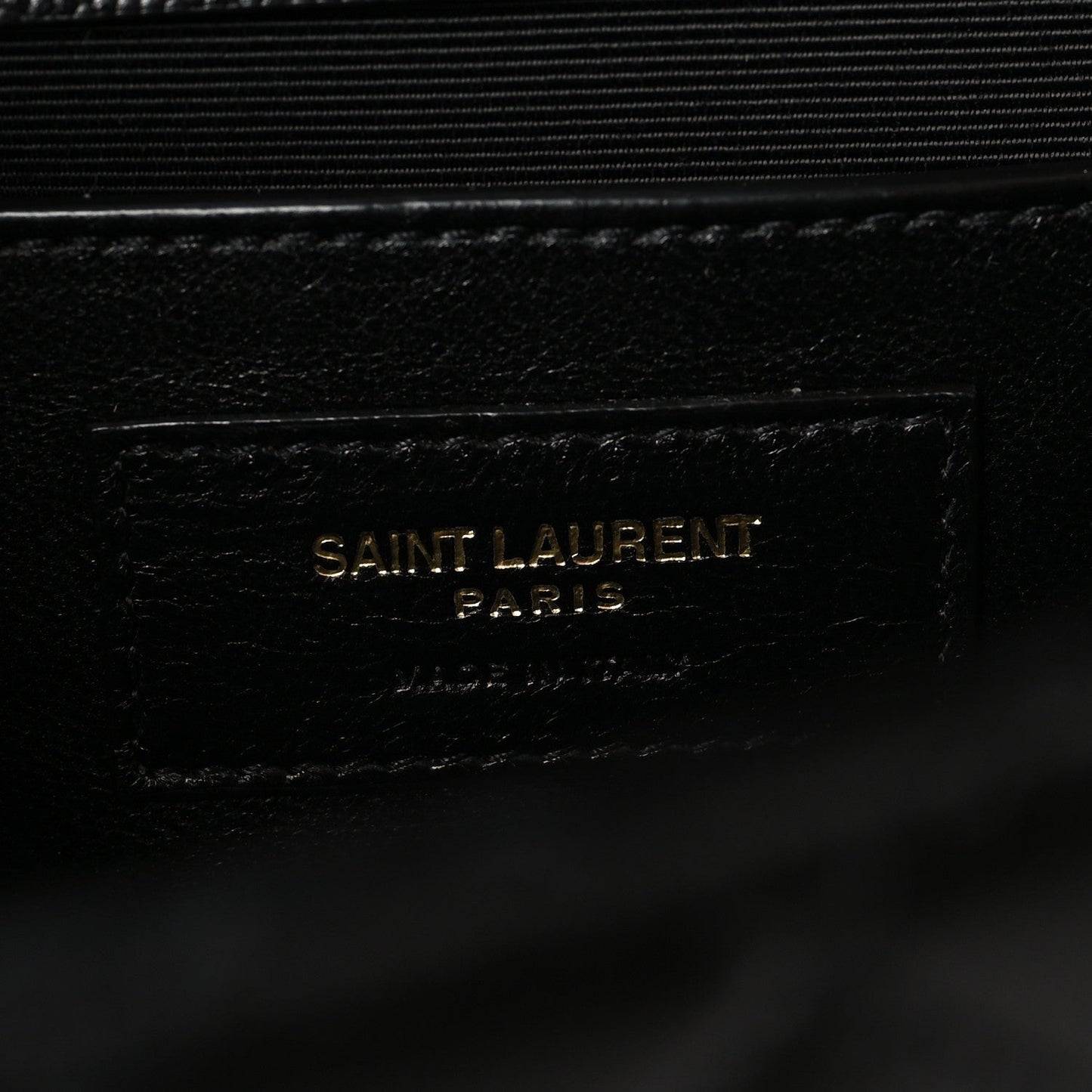 Grain De Poudre Textured Mixed Matelasse Triquilt Medium Monogram Satchel Black