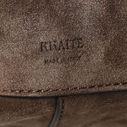 Suede Calfskin Frida Tote Brown