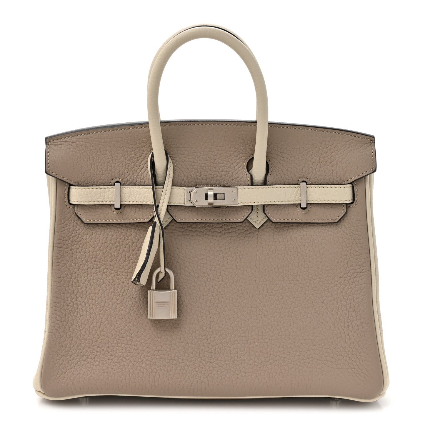 Togo Horseshoe Birkin 25 Gris Tourterelle Beton