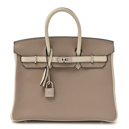 Togo Horseshoe Birkin 25 Gris Tourterelle Beton