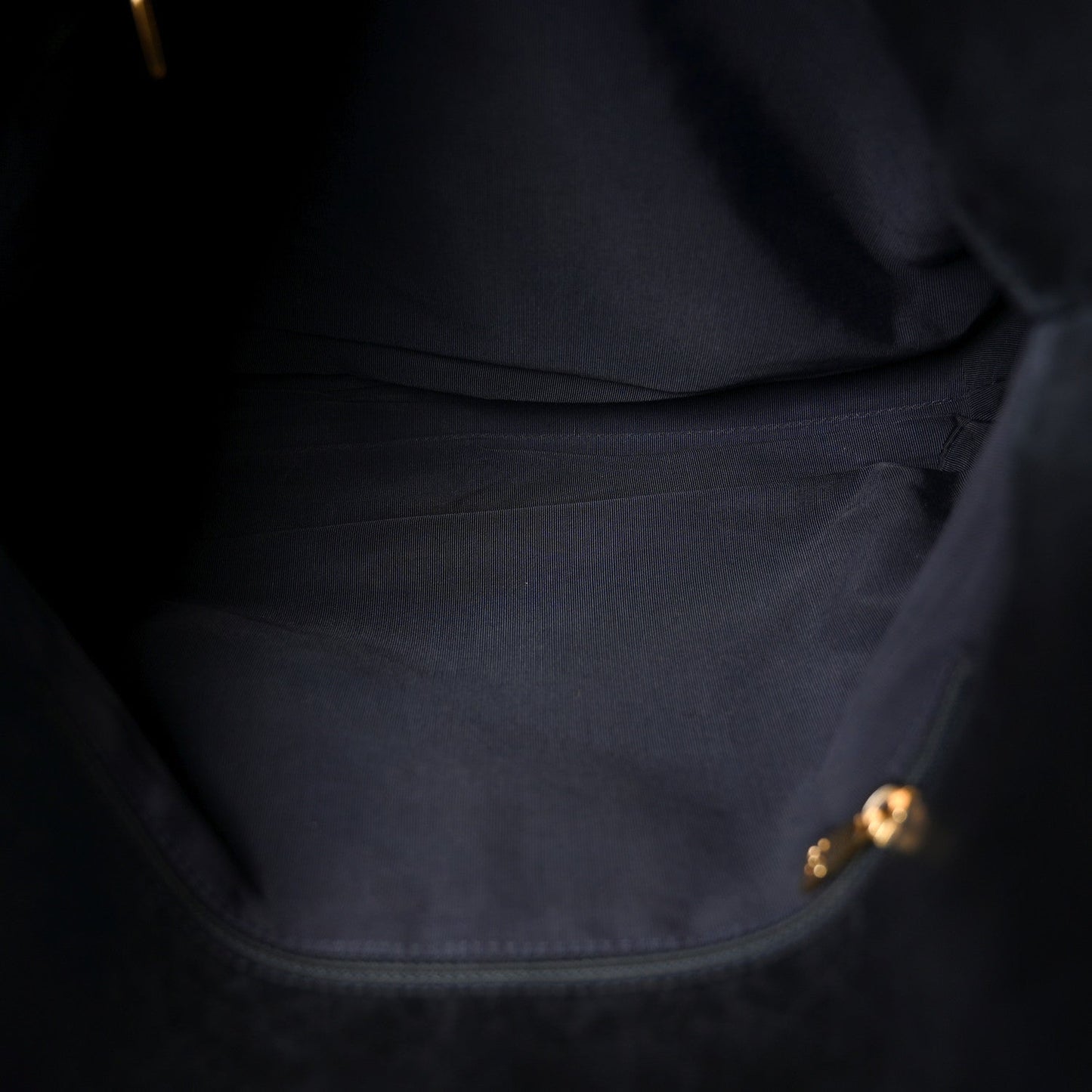 Calfskin Embossed CC Shoulder Bag Black