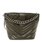 Aged Calfskin Quilted Mad About Quilting Small Hobo Green