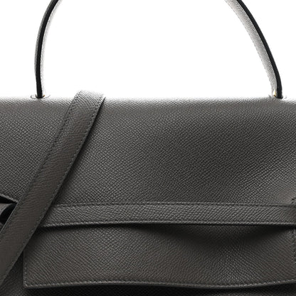 Grained Calfskin Mini Belt Bag Grey