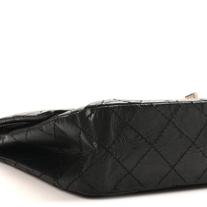 Aged Calfskin Quilted 2.55 Reissue 226 Flap Black