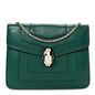 Calfskin Small Serpenti Forever Snake Strap Crossbody Bag Emerald Green