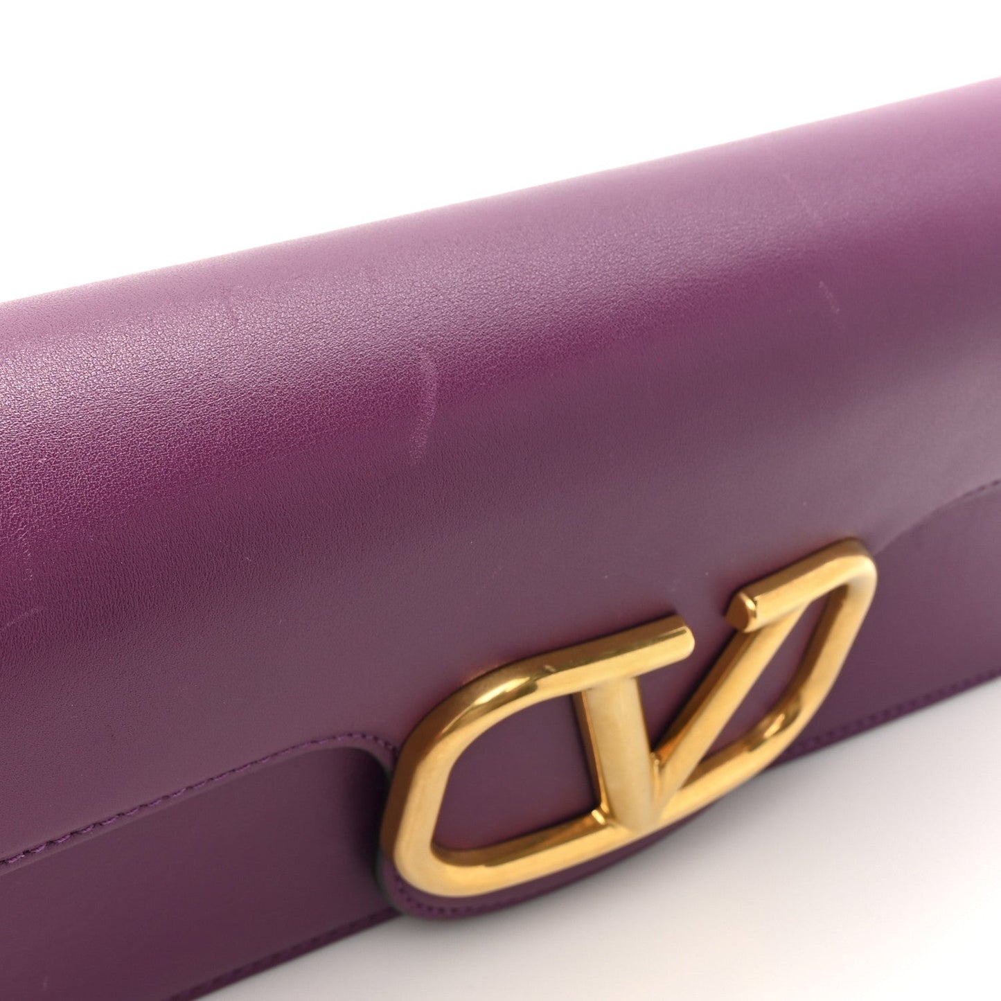 Calfskin Vlogo Loco Shoulder Bag Prune