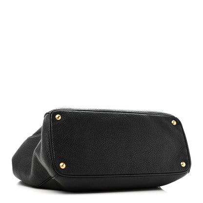 Vitello Daino Tote Black