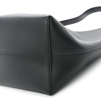 Grained Calfskin Medium N/S Park Tote Black