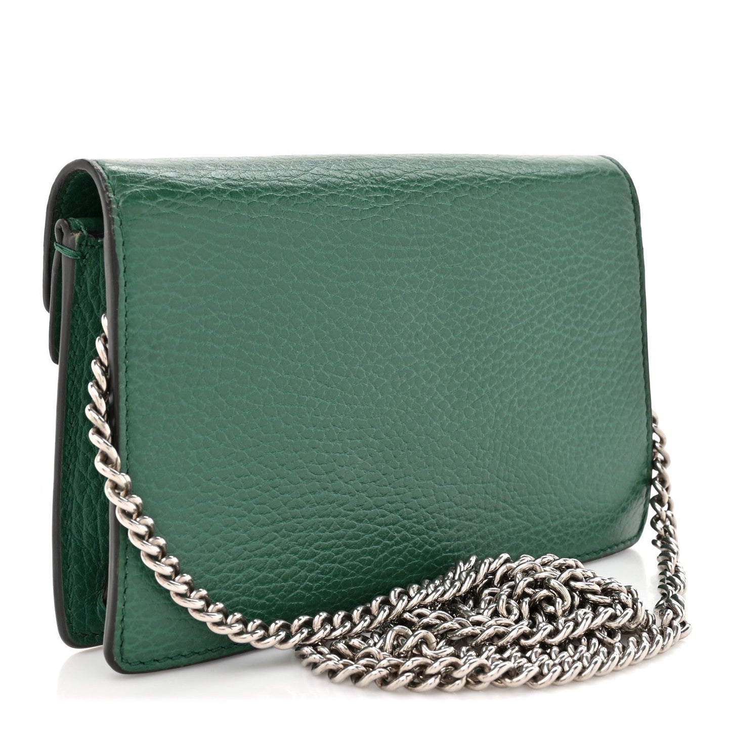 Dollar Calfskin Crystal Super Mini Dionysus Shoulder Bag Emerald