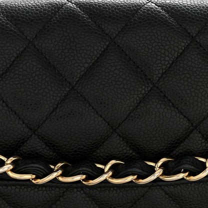 Caviar Maxi Single Flap Black