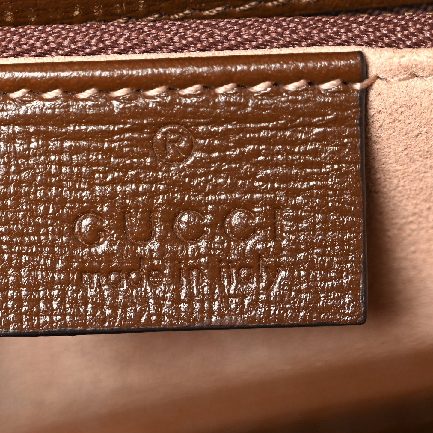 GG Supreme Monogram Horsebit 1955 Shoulder Bag Beige Brown Sugar