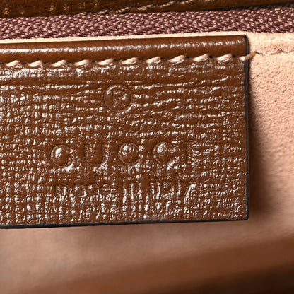 GG Supreme Monogram Horsebit 1955 Shoulder Bag Beige Brown Sugar