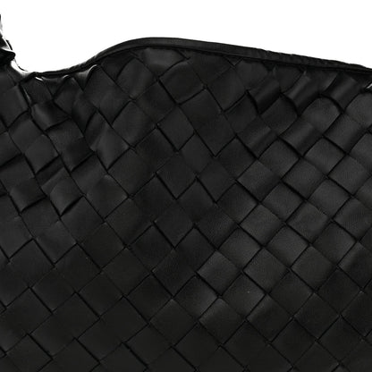 Calfskin Intrecciato Small Hop Black