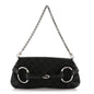 Monogram Horsebit Chain Clutch Black