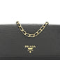 Vitello Move Metal Oro Chain Wallet Black