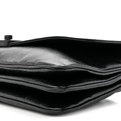 Calfskin Medium BB Soft Flap Bag Black