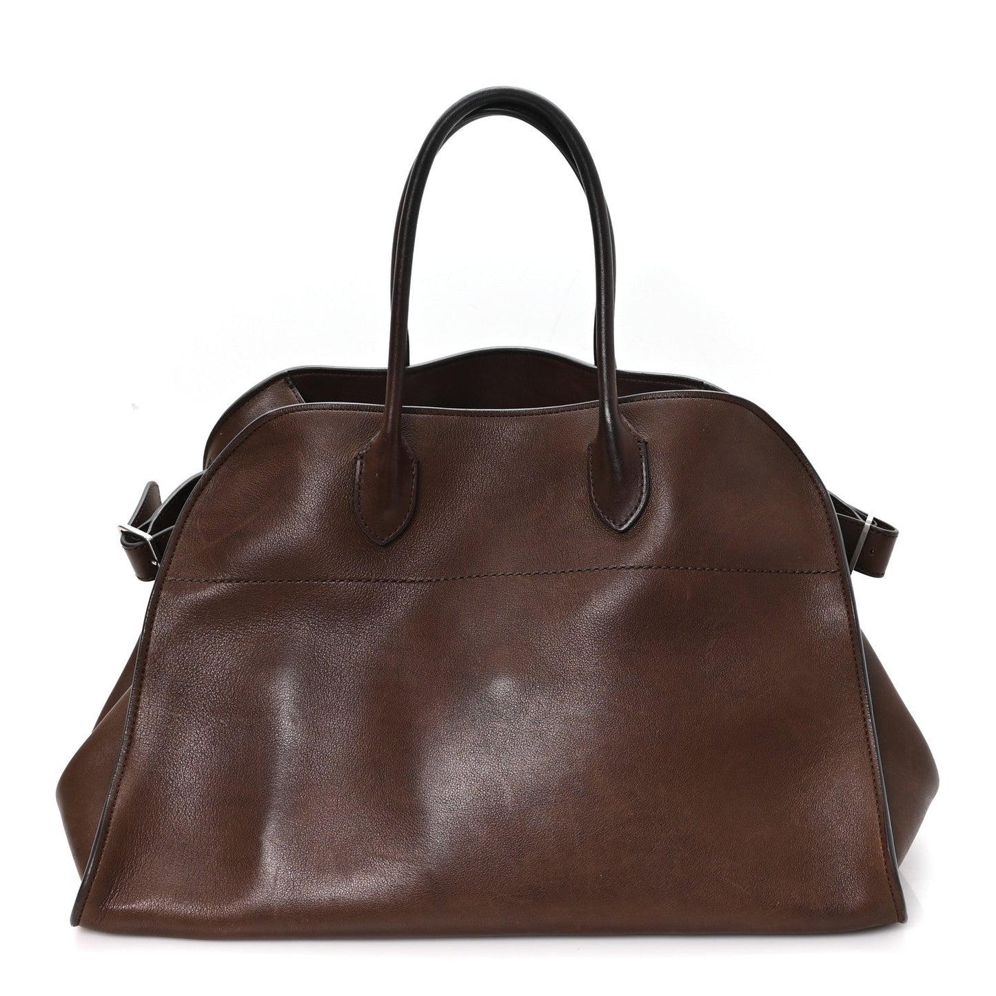 Polished Saddle Calfskin Soft Margaux 15 Chestnut