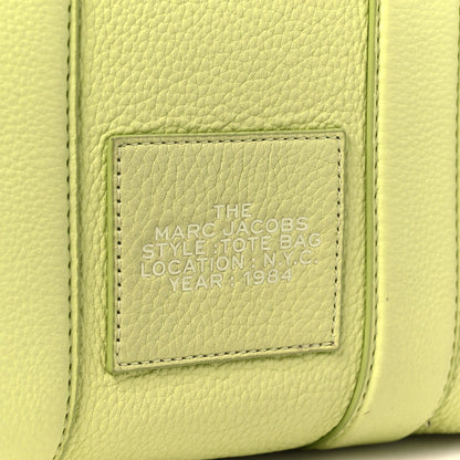 Grained Calfskin Small The Tote Bag Limoncello