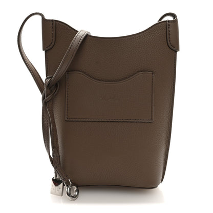 Grained Calfskin Bale Phone Case Warm Mastic