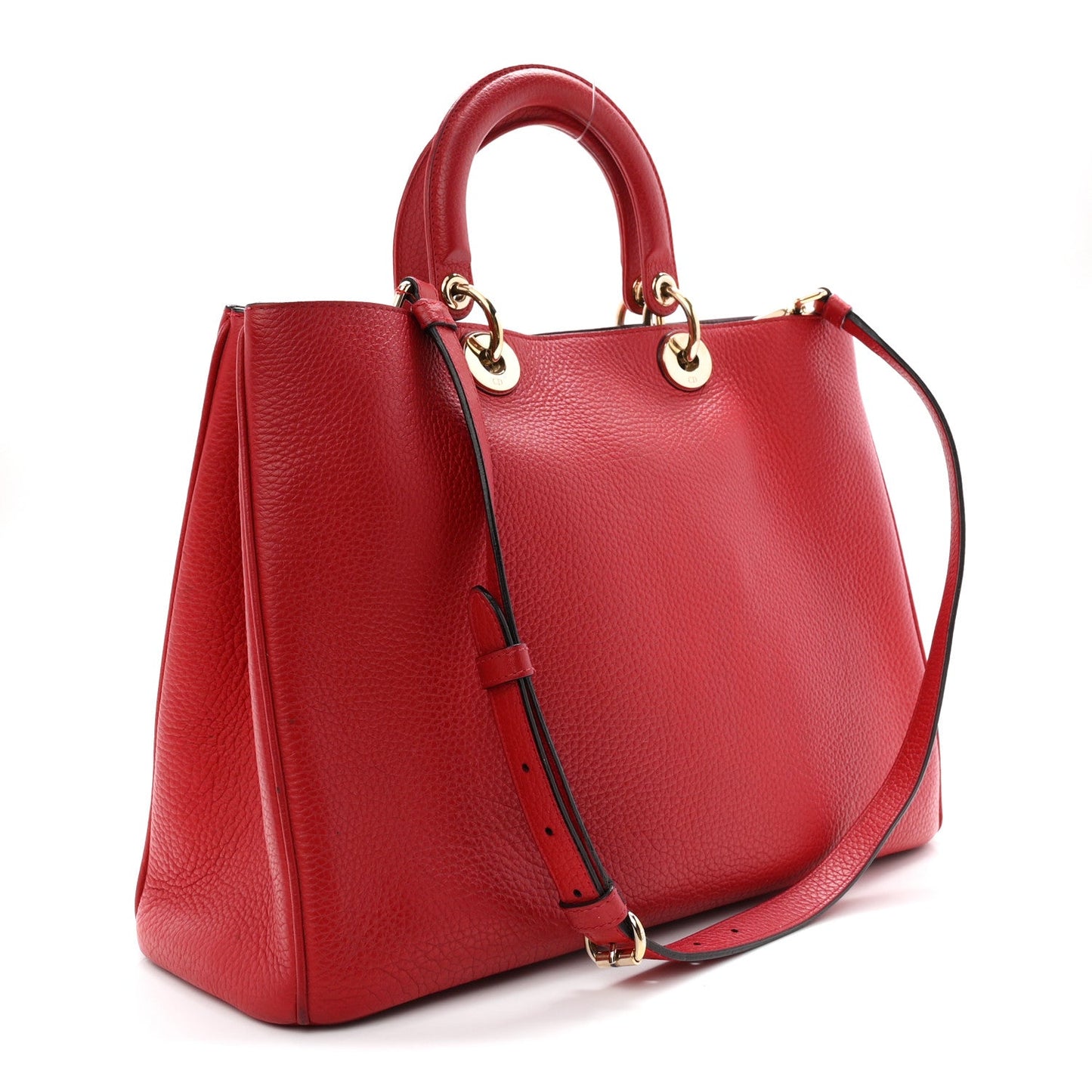 Calfskin Medium Diorissimo Tote Red