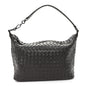 Nappa Intrecciato Small Shoulder Bag Ebano