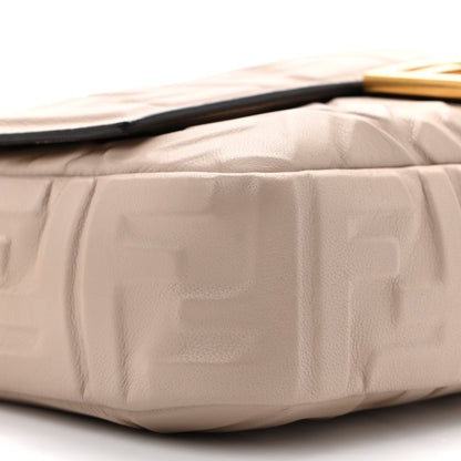 Nappa FF 1974 Embossed Baguette Camelia