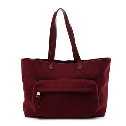 GG Supreme Monogram Large Shopping Tote Rosso Ancora