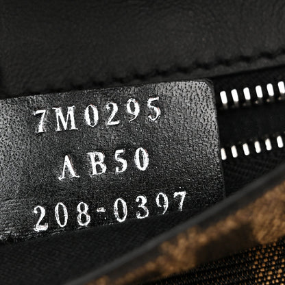 Fabric Jacquard Canvas Vitello Grace Pequin FF 1974 Baguette Belt Pouch Tobacco Moro Grezzo Sand