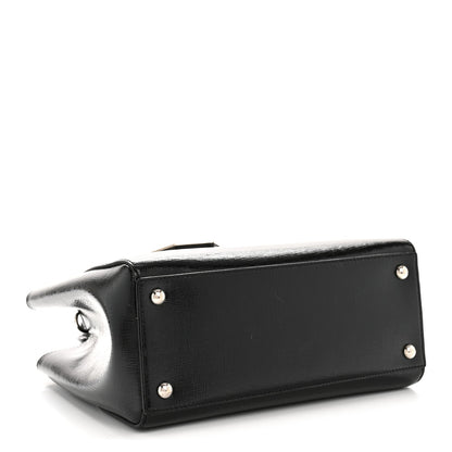 Patent Vitello Elite Petite 2Jours Tote Black