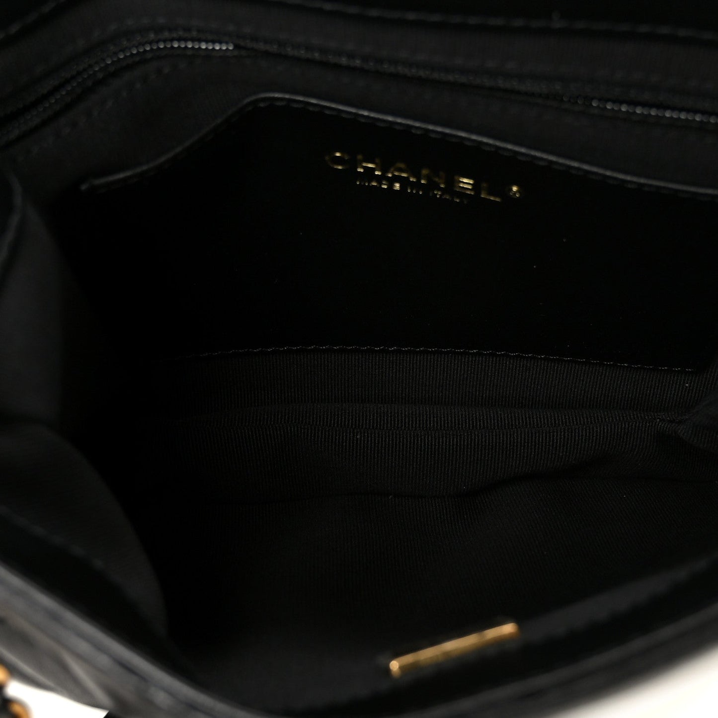 Lambskin Quilted Giant CC Shoulder Bag Black